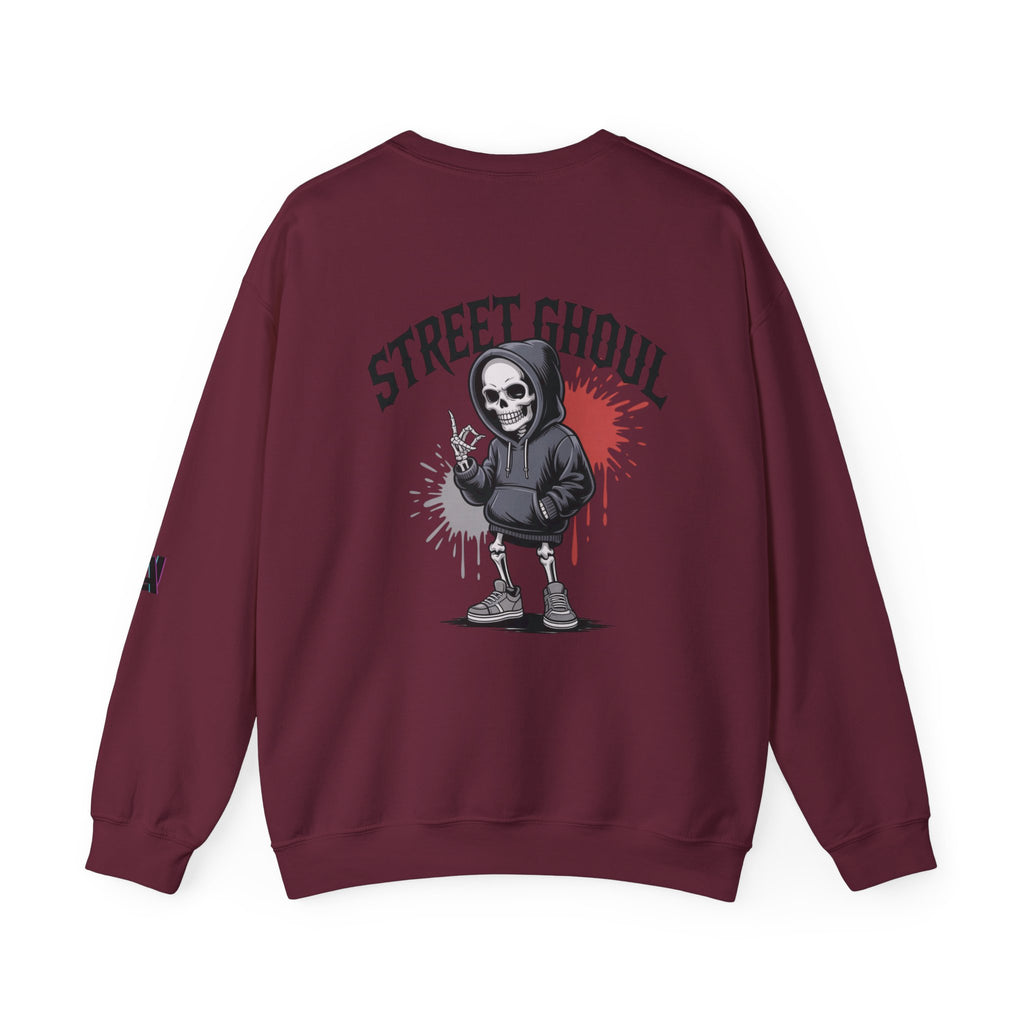Street Ghoul Unisex Heavy Blend Crewneck Sweatshirt, Halloween Sweatshirt, Streetwear Style, Graphic Sweatshirt, Casual Outfit