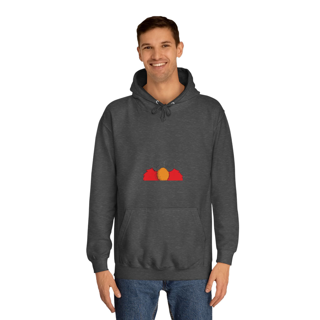 Unisex College Hoodie with Fun Characters - Perfect for Casual Wear, College Life, Gifts, Hooded Sweatshirt