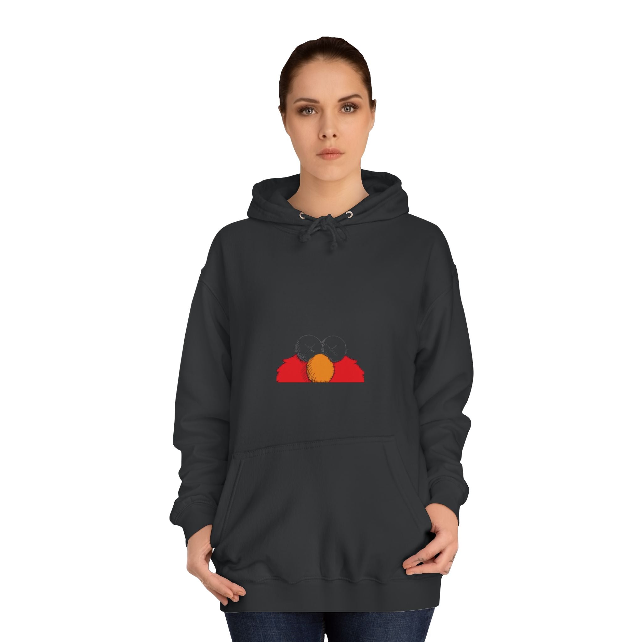 Unisex College Hoodie with Fun Characters - Perfect for Casual Wear, College Life, Gifts, Hooded Sweatshirt