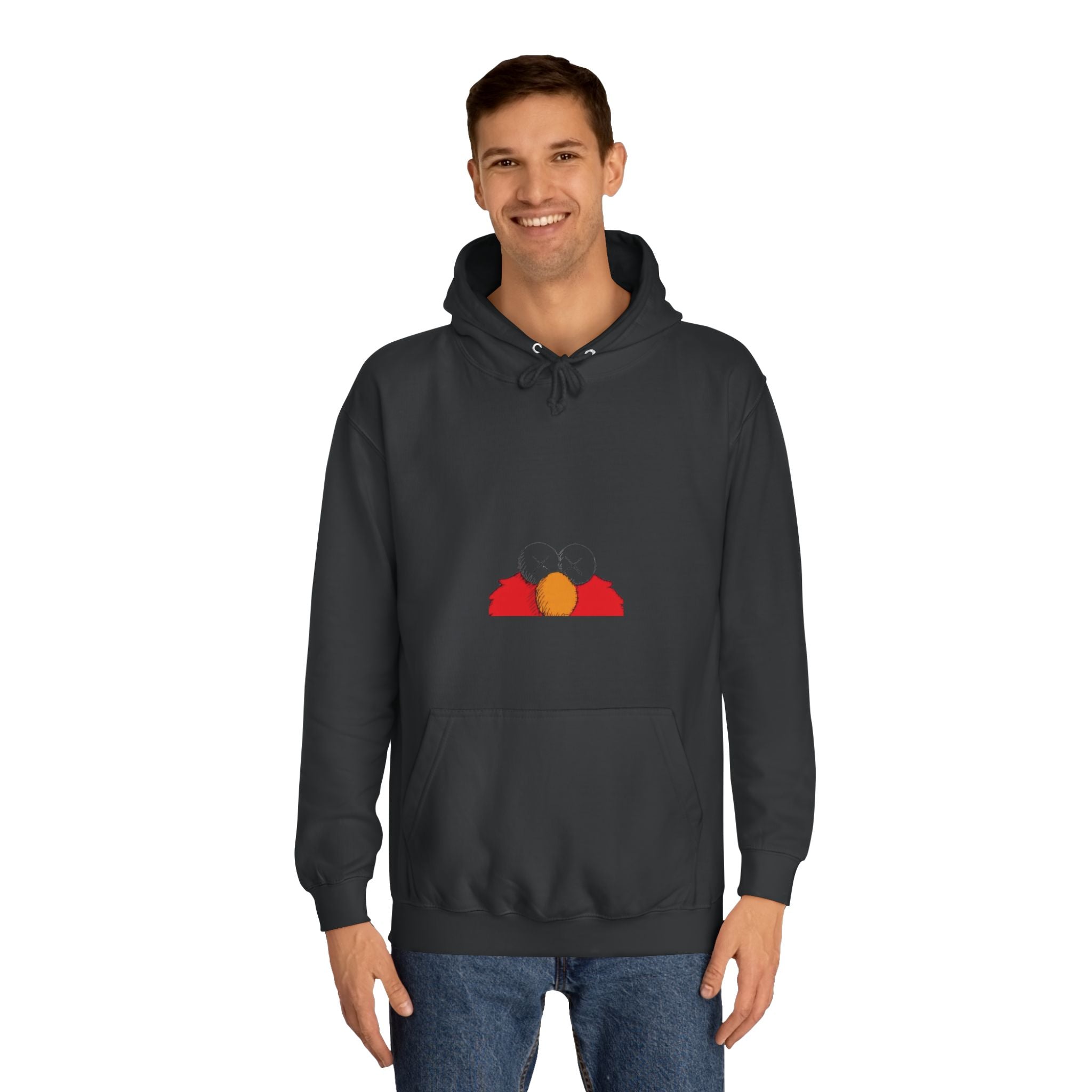 Unisex College Hoodie with Fun Characters - Perfect for Casual Wear, College Life, Gifts, Hooded Sweatshirt