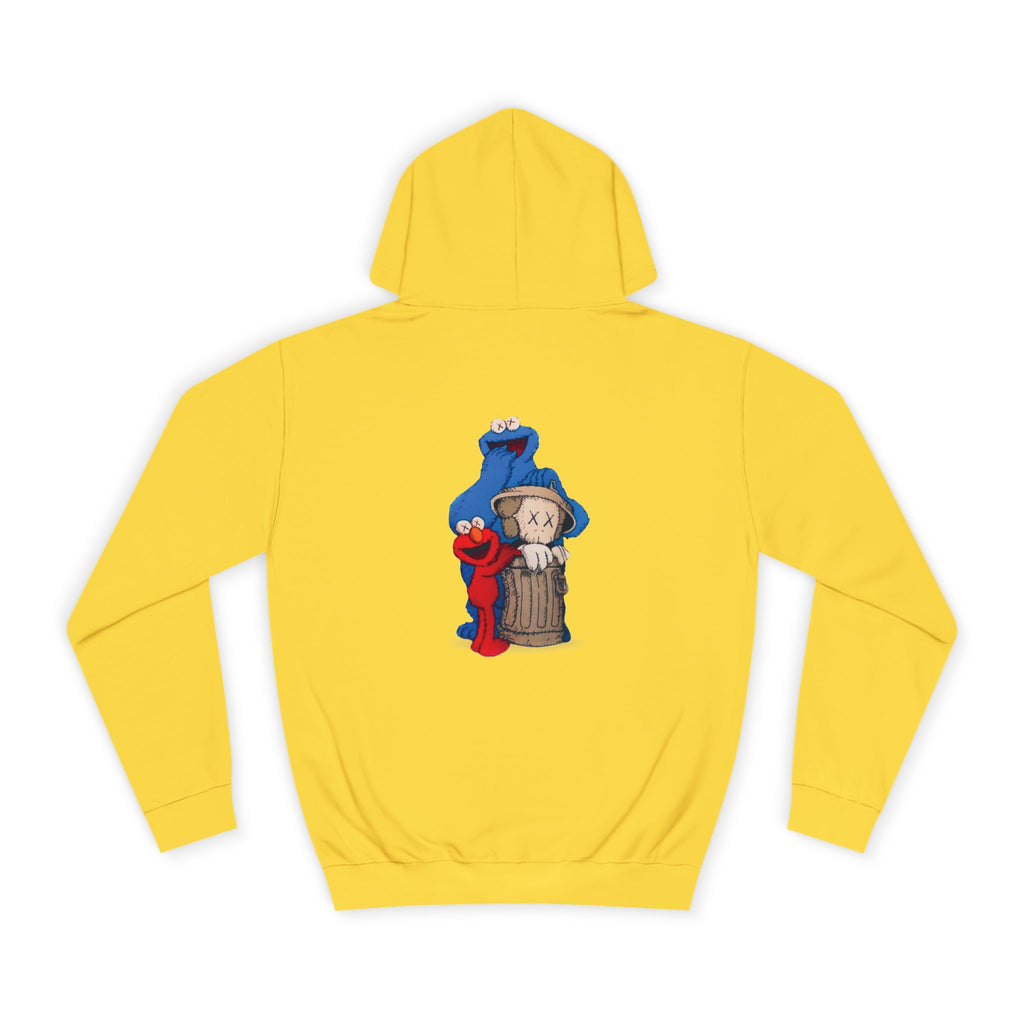 Unisex College Hoodie with Fun Characters - Perfect for Casual Wear, College Life, Gifts, Hooded Sweatshirt