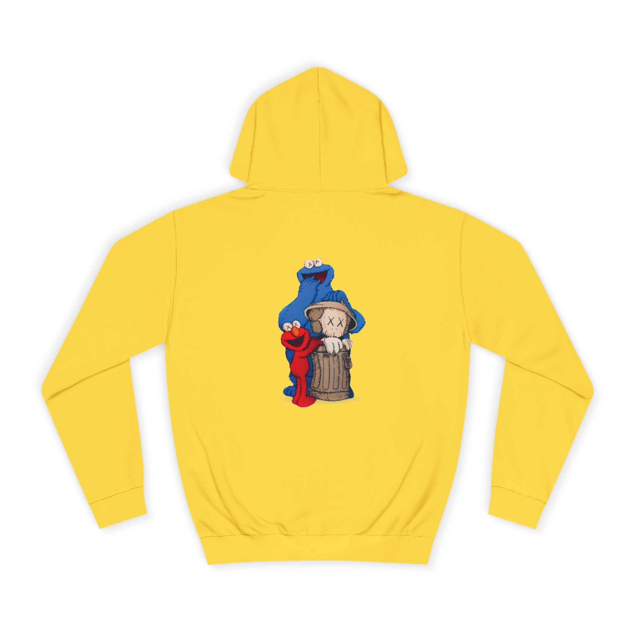 Unisex College Hoodie with Fun Characters - Perfect for Casual Wear, College Life, Gifts, Hooded Sweatshirt