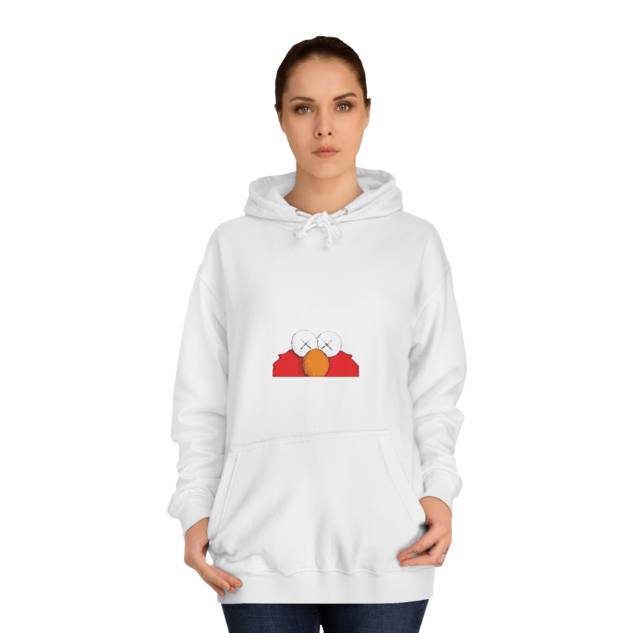 Unisex College Hoodie with Fun Characters - Perfect for Casual Wear, College Life, Gifts, Hooded Sweatshirt