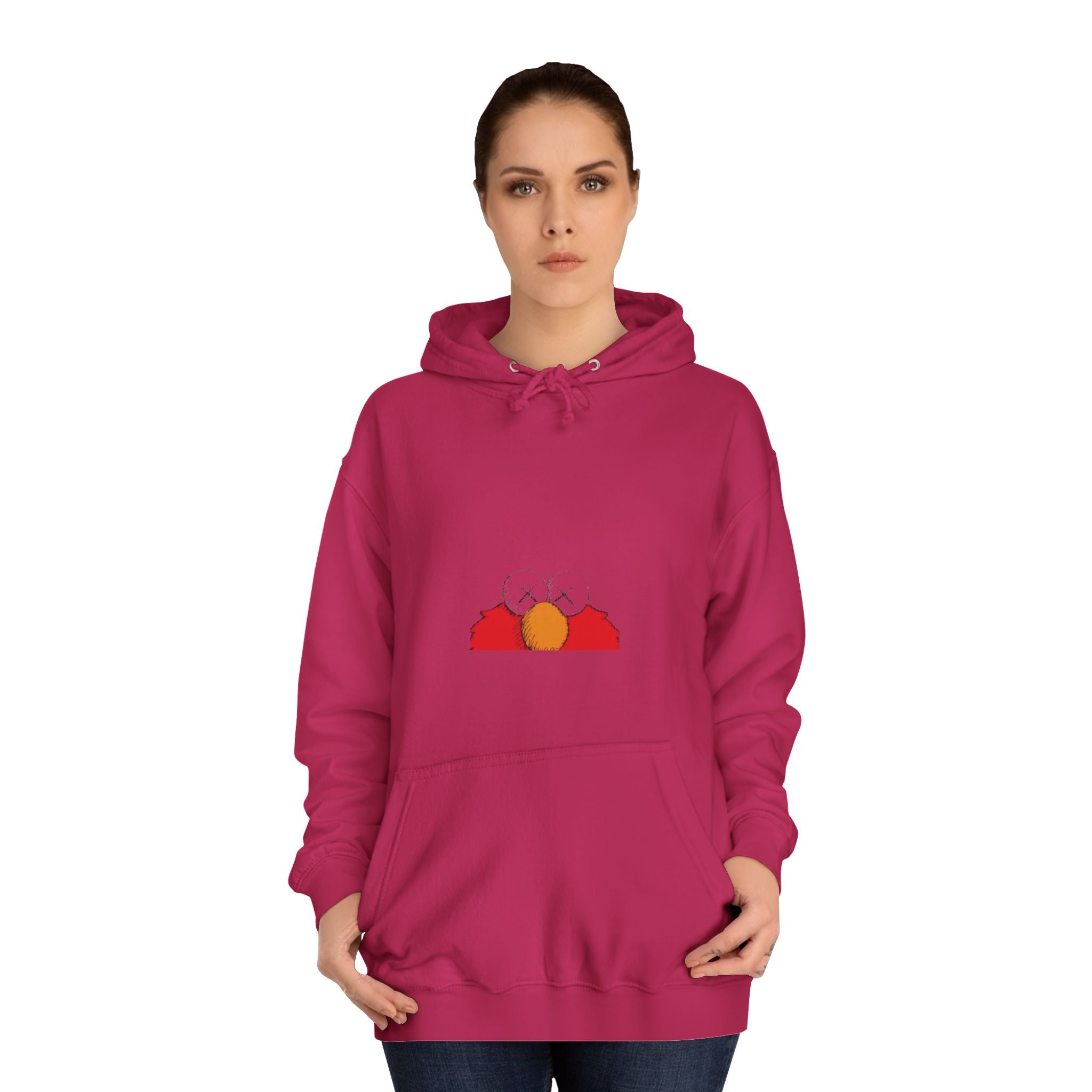 Unisex College Hoodie with Fun Characters - Perfect for Casual Wear, College Life, Gifts, Hooded Sweatshirt
