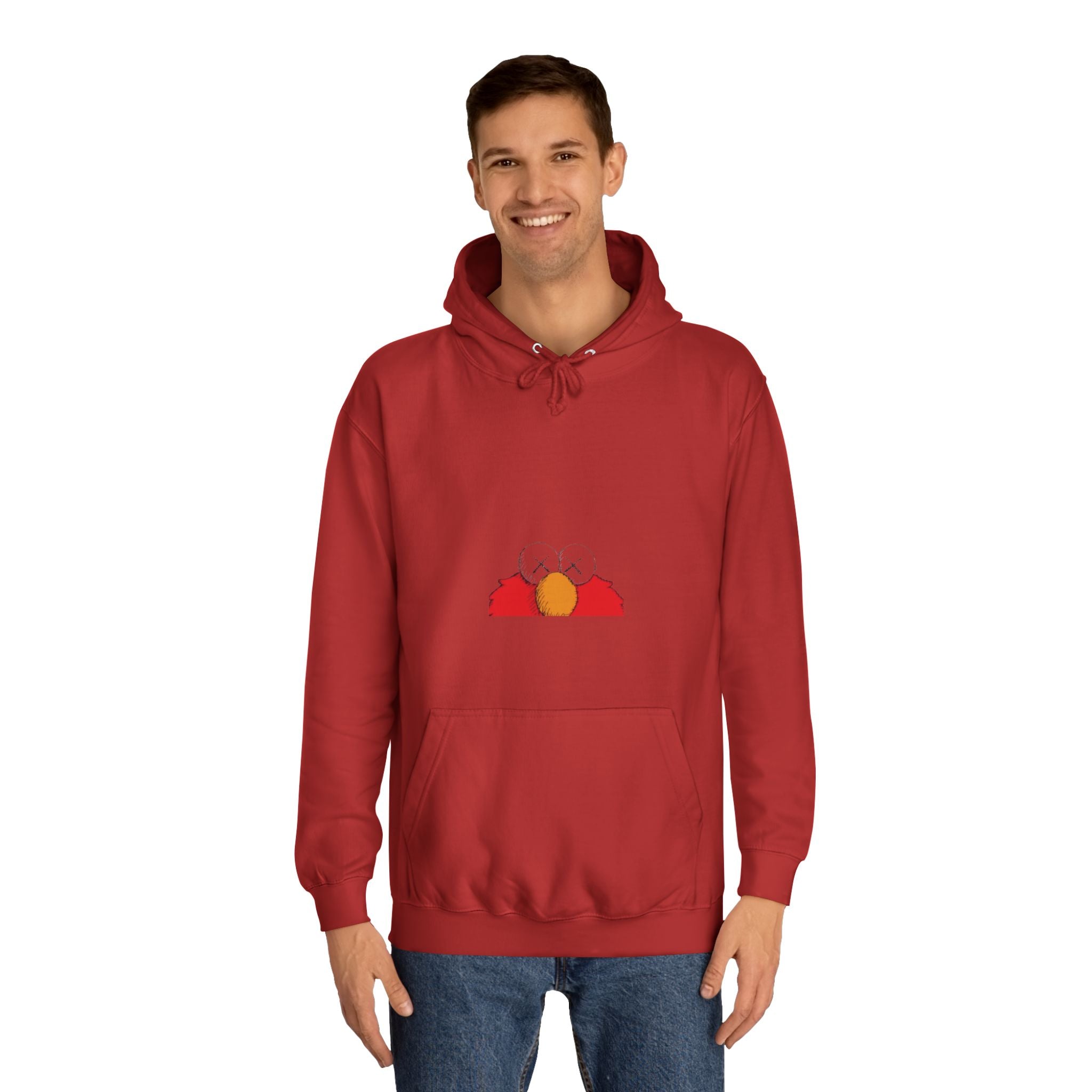 Unisex College Hoodie with Fun Characters - Perfect for Casual Wear, College Life, Gifts, Hooded Sweatshirt