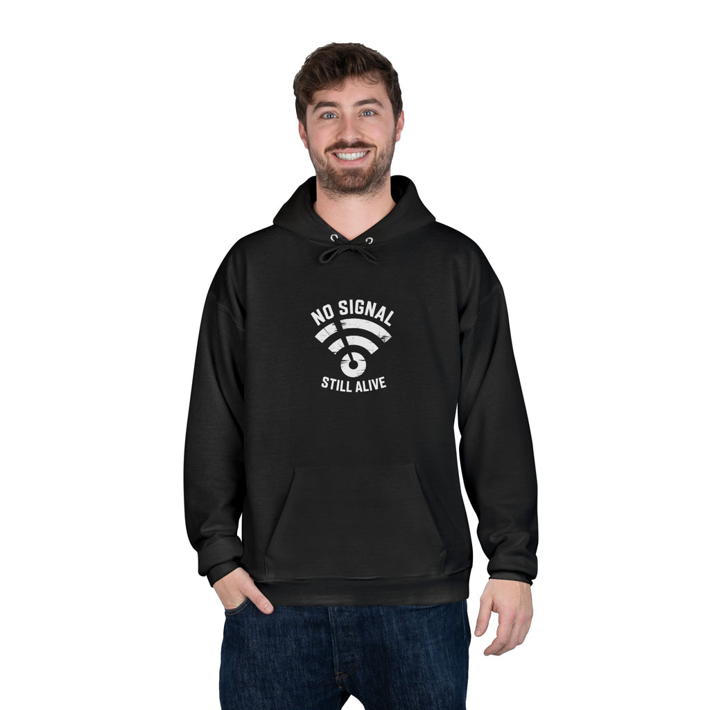 No Signal Still Alive Eco-Friendly Unisex Hoodie