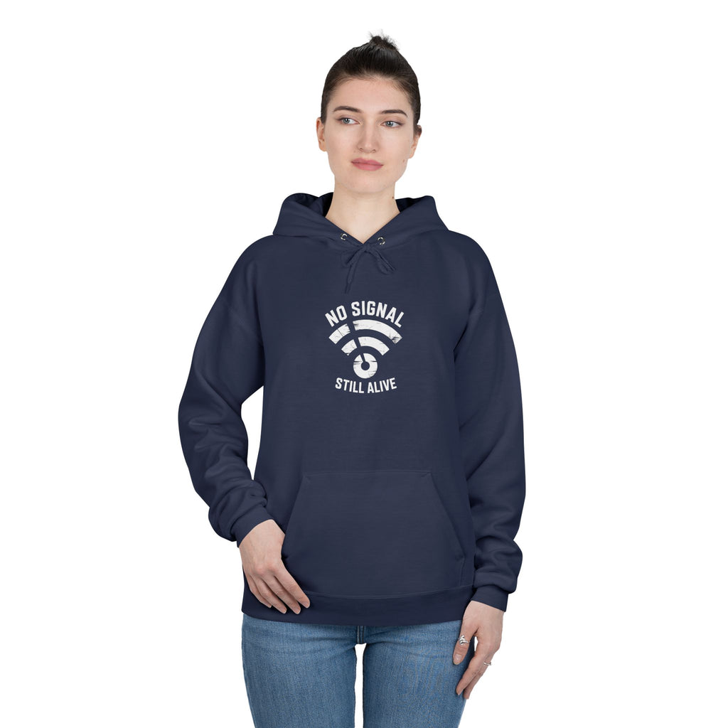 No Signal Still Alive Eco-Friendly Unisex Hoodie