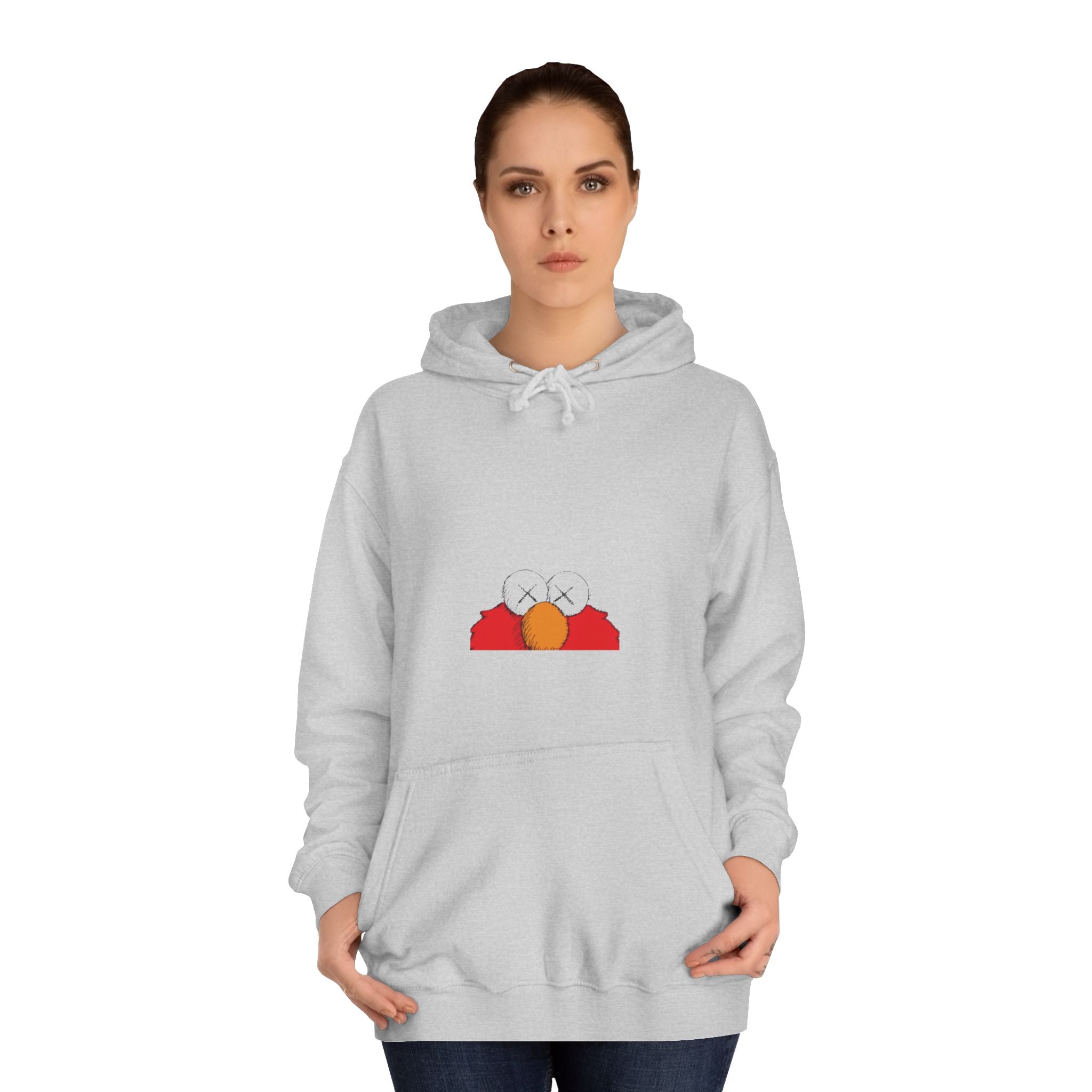 Unisex College Hoodie with Fun Characters - Perfect for Casual Wear, College Life, Gifts, Hooded Sweatshirt