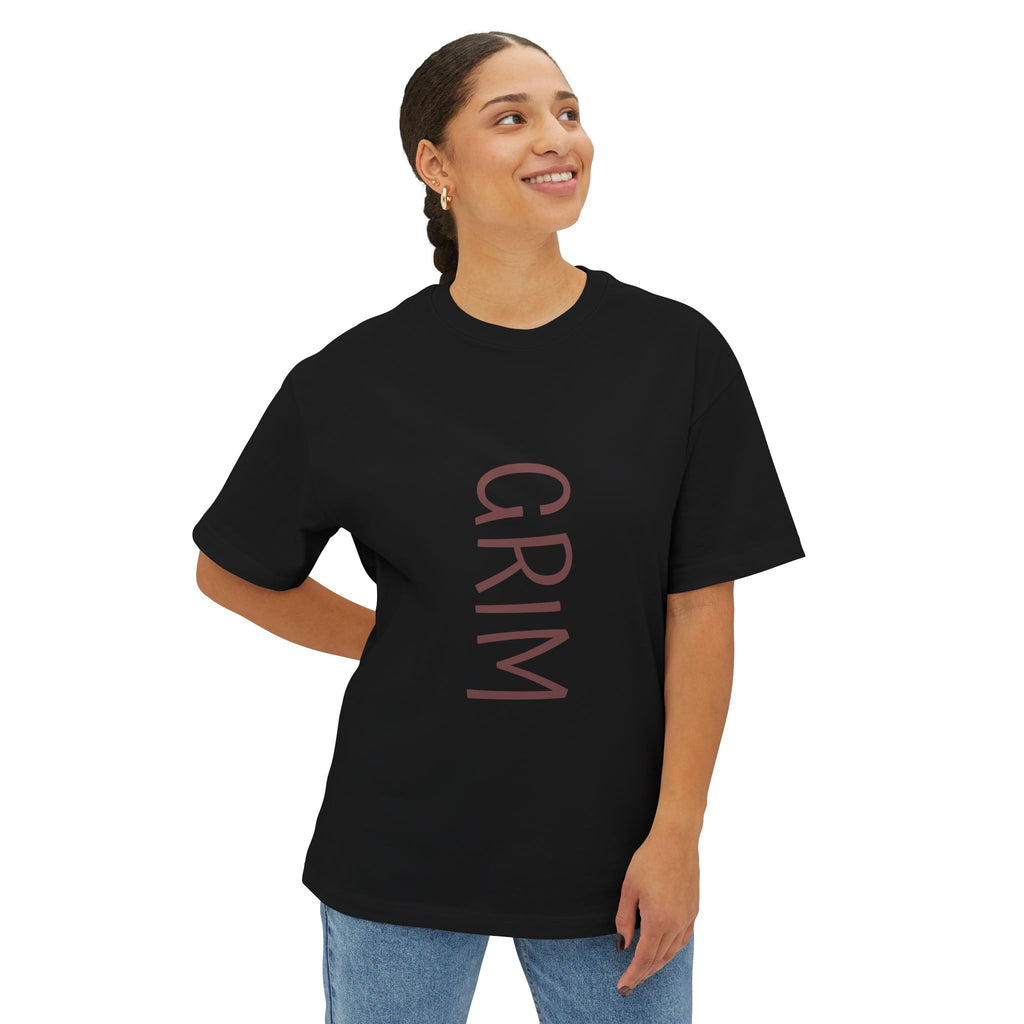 Grim Reaper Oversized Tee - Unisex Boxy Tee for Casual Style