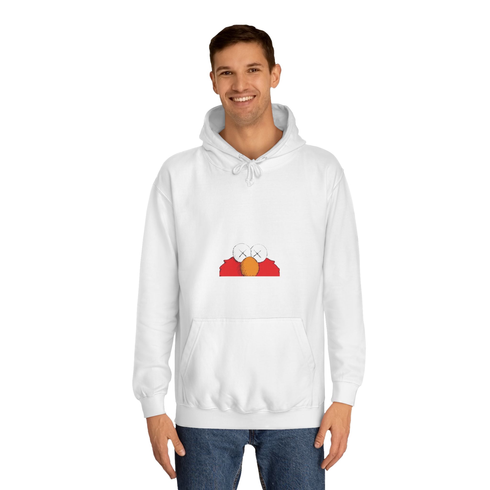 Unisex College Hoodie with Fun Characters - Perfect for Casual Wear, College Life, Gifts, Hooded Sweatshirt