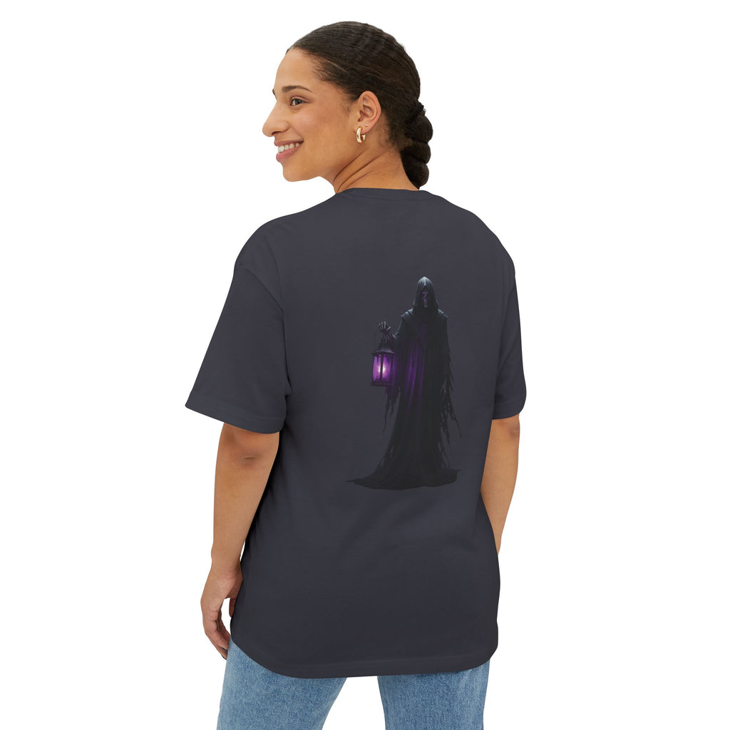 Grim Reaper Oversized Tee - Unisex Boxy Tee for Casual Style