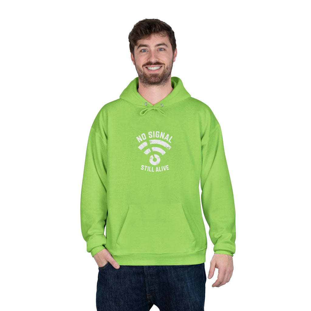 No Signal Still Alive Eco-Friendly Unisex Hoodie