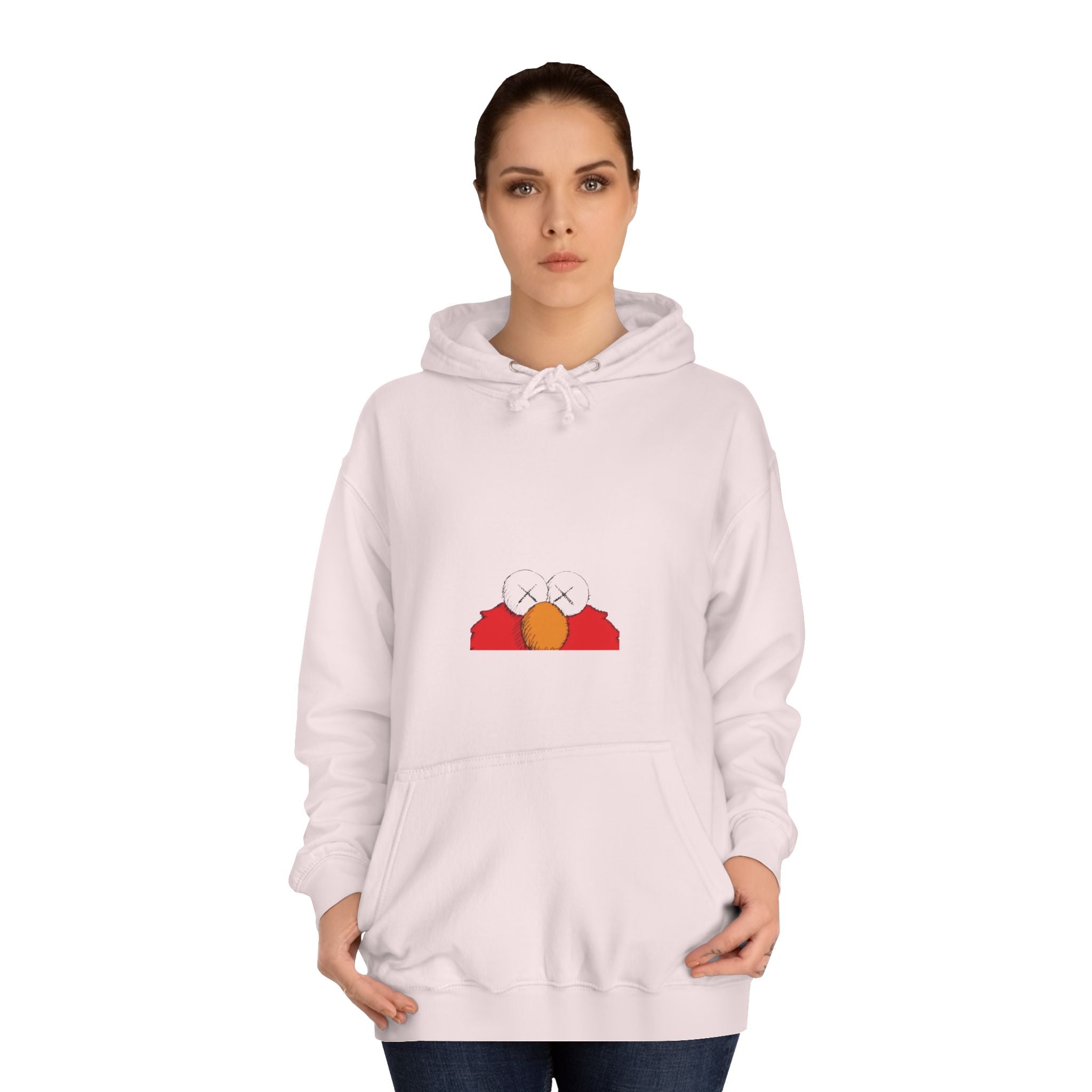 Unisex College Hoodie with Fun Characters - Perfect for Casual Wear, College Life, Gifts, Hooded Sweatshirt